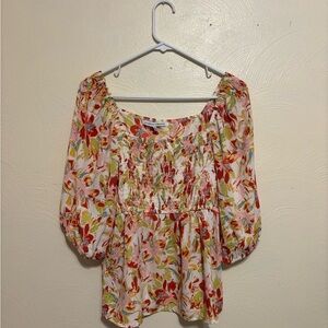 Collective Concepts Multicolor Floral Blouse